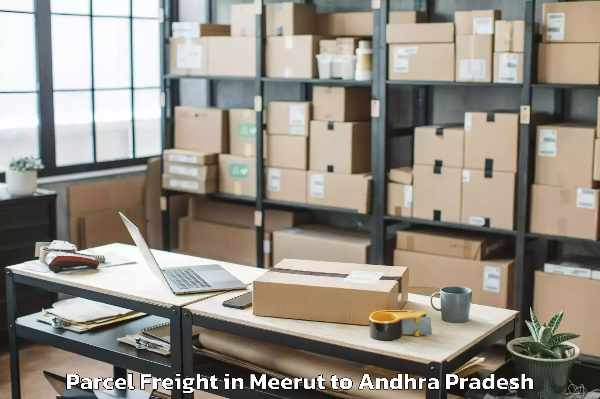 Quality Meerut to Kajuluru Parcel Freight